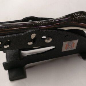 Shiny Model ED Heavy Duty Desk Style Embossing Hand Held Tool. Black. Mason-Row